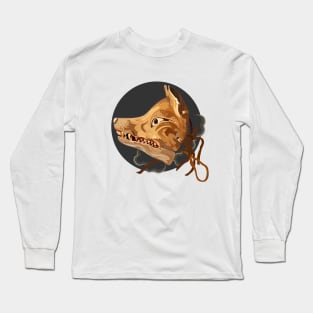 The mask of Kitsune, the ancient demon fox Long Sleeve T-Shirt